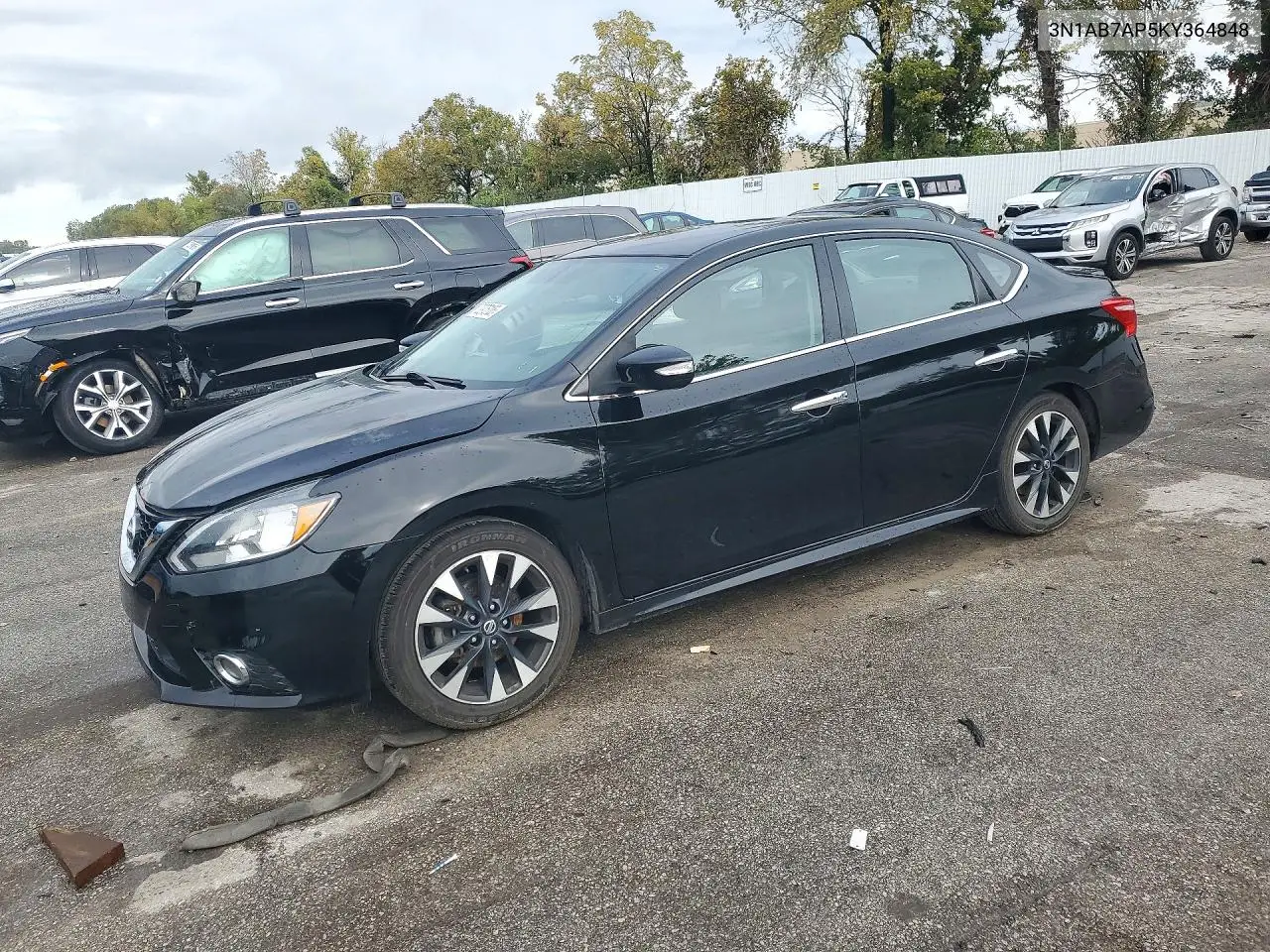 NISSAN SENTRA 2019, VIN 3N1AB7AP5KY364848