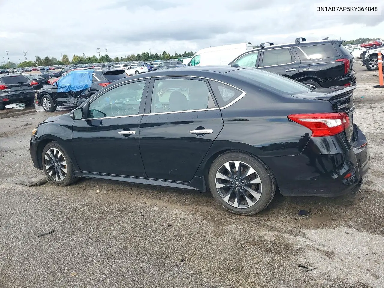 2019 NISSAN SENTRA VIN 3N1AB7AP5KY364848 — фото 2