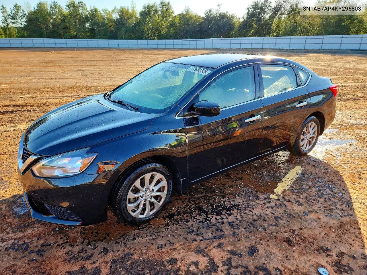 NISSAN SENTRA 2019, VIN 3N1AB7AP4KY296803