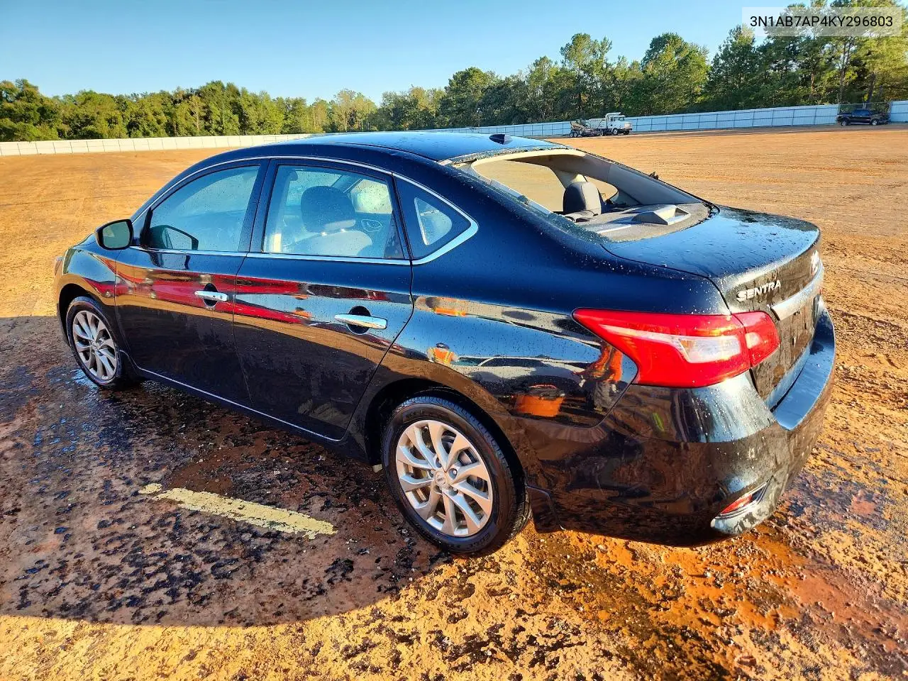 2019 NISSAN SENTRA VIN 3N1AB7AP4KY296803 — фото 2