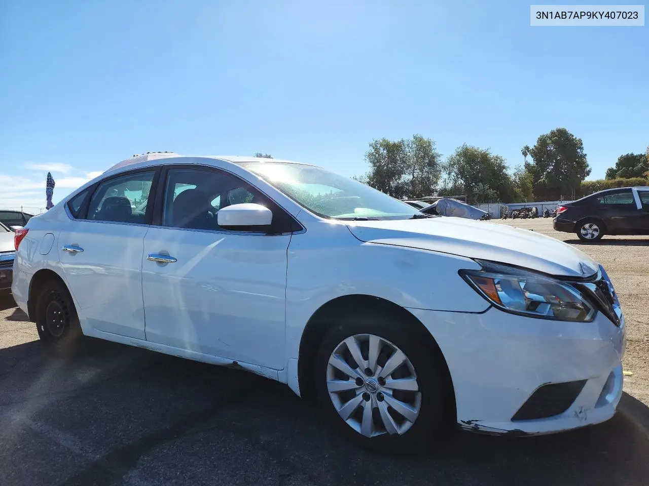 2019 NISSAN SENTRA VIN 3N1AB7AP9KY407023 — фото 4