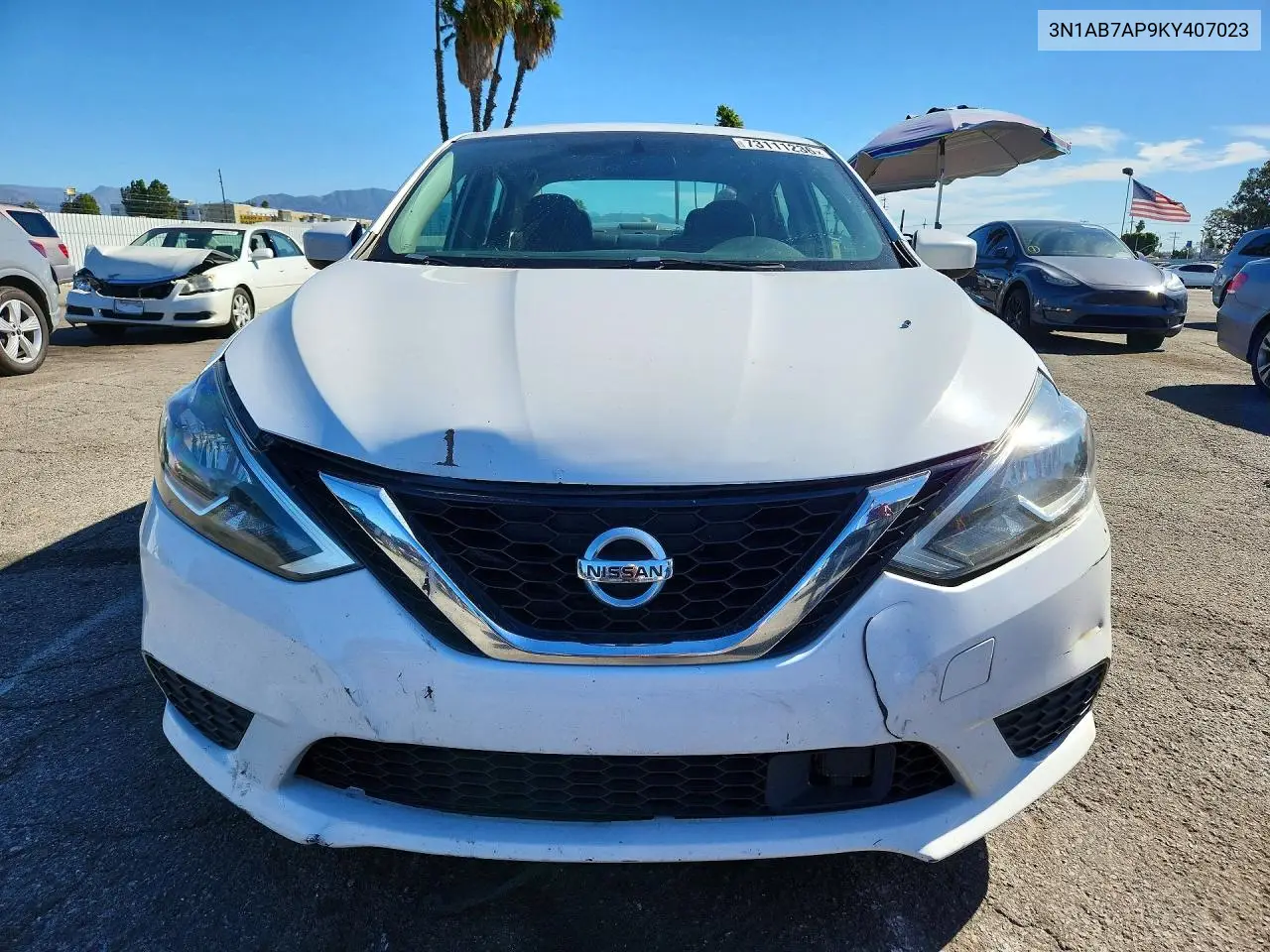 2019 NISSAN SENTRA VIN 3N1AB7AP9KY407023 — фото 5