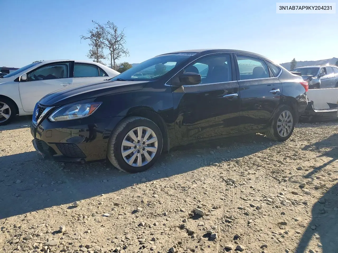 NISSAN SENTRA 2019, VIN 3N1AB7AP9KY204231