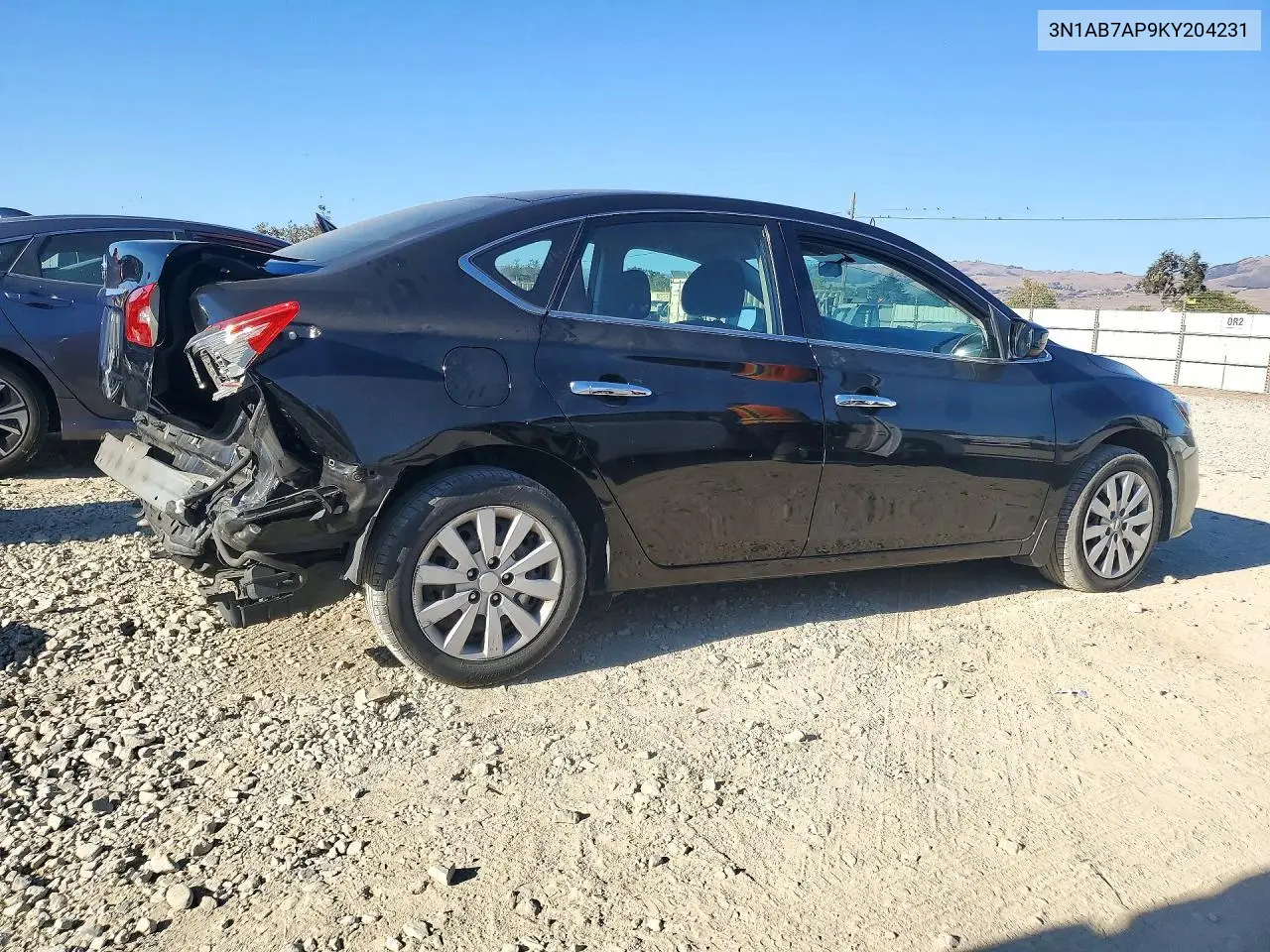 2019 NISSAN SENTRA VIN 3N1AB7AP9KY204231 — фото 3