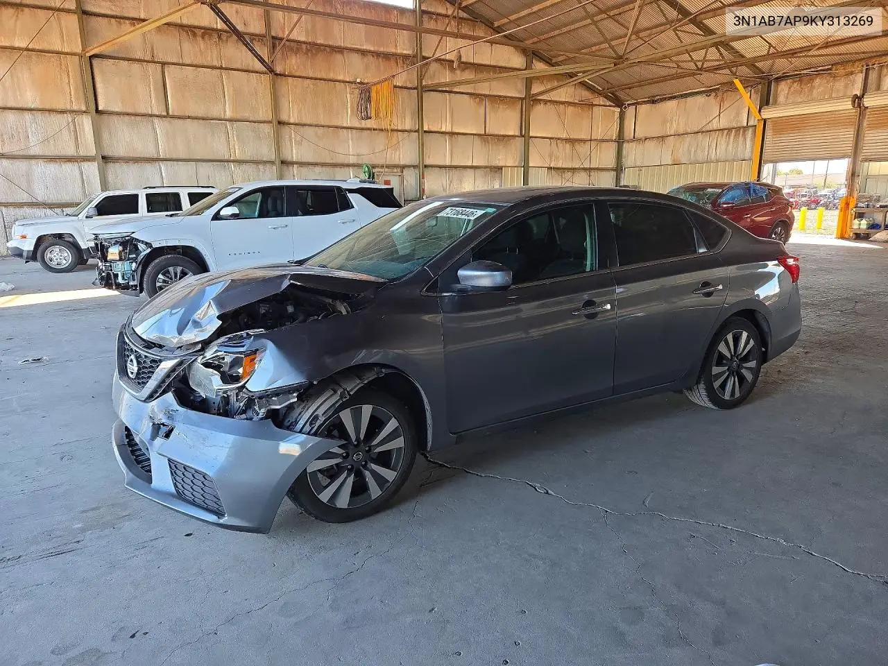 NISSAN SENTRA 2019, VIN 3N1AB7AP9KY313269