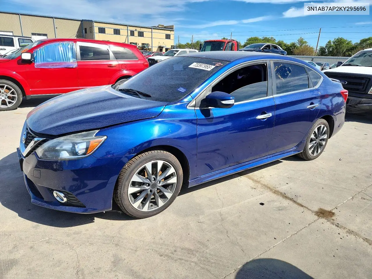 NISSAN SENTRA 2019, VIN 3N1AB7AP2KY295696