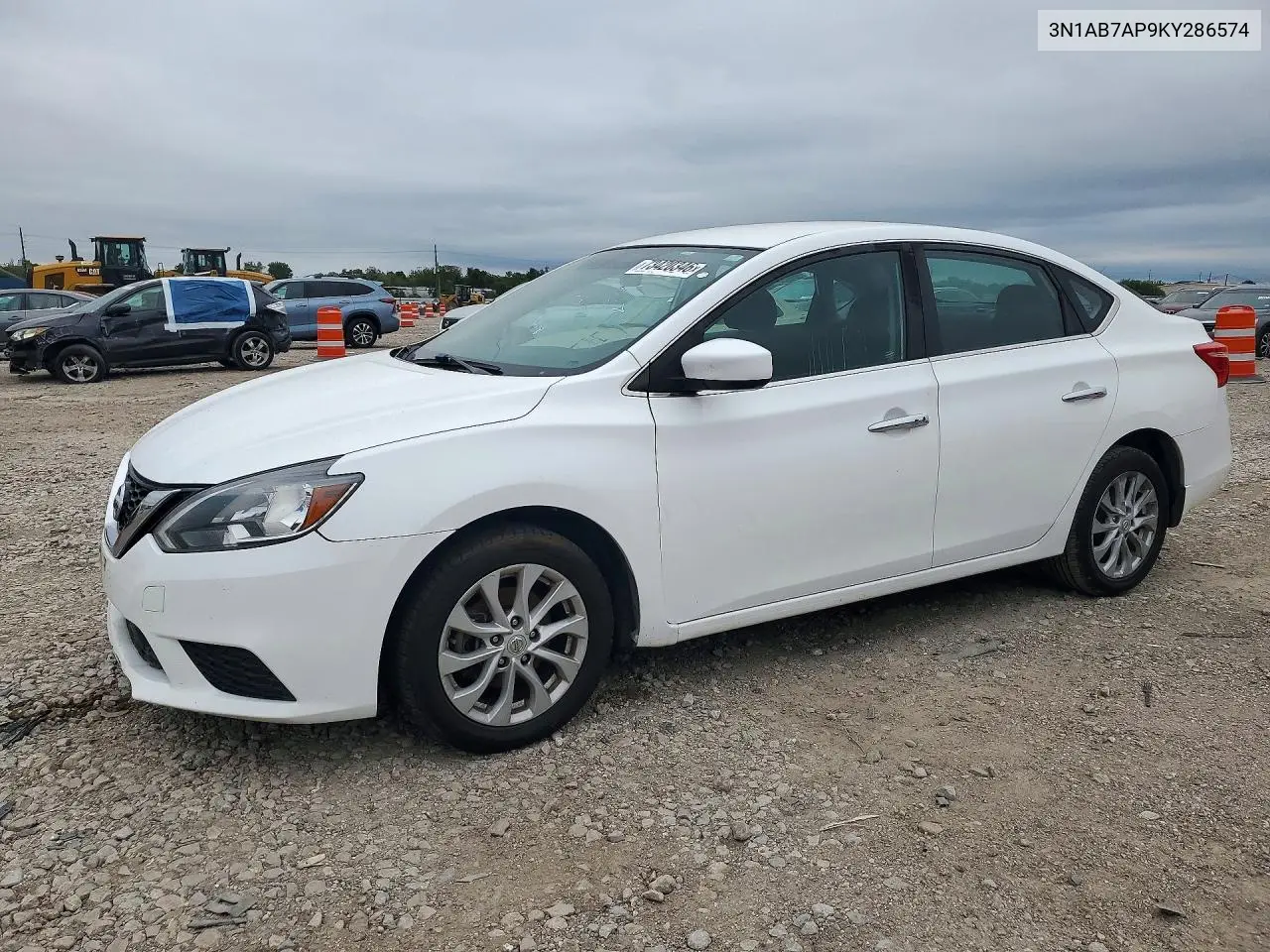 NISSAN SENTRA 2019, VIN 3N1AB7AP9KY286574