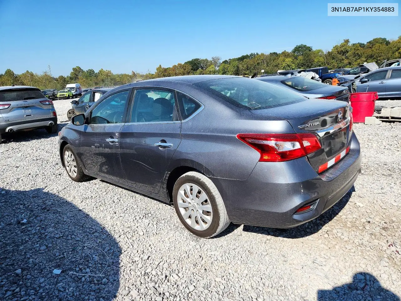 2019 NISSAN SENTRA VIN 3N1AB7AP1KY354883 — фото 2