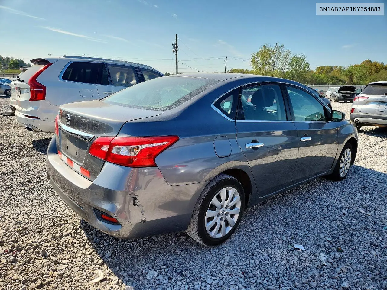 2019 NISSAN SENTRA VIN 3N1AB7AP1KY354883 — фото 3