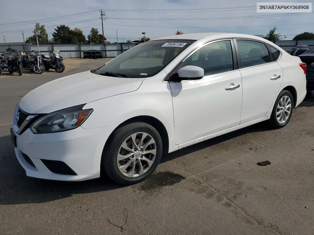 NISSAN SENTRA 2019, VIN 3N1AB7AP6KY368908