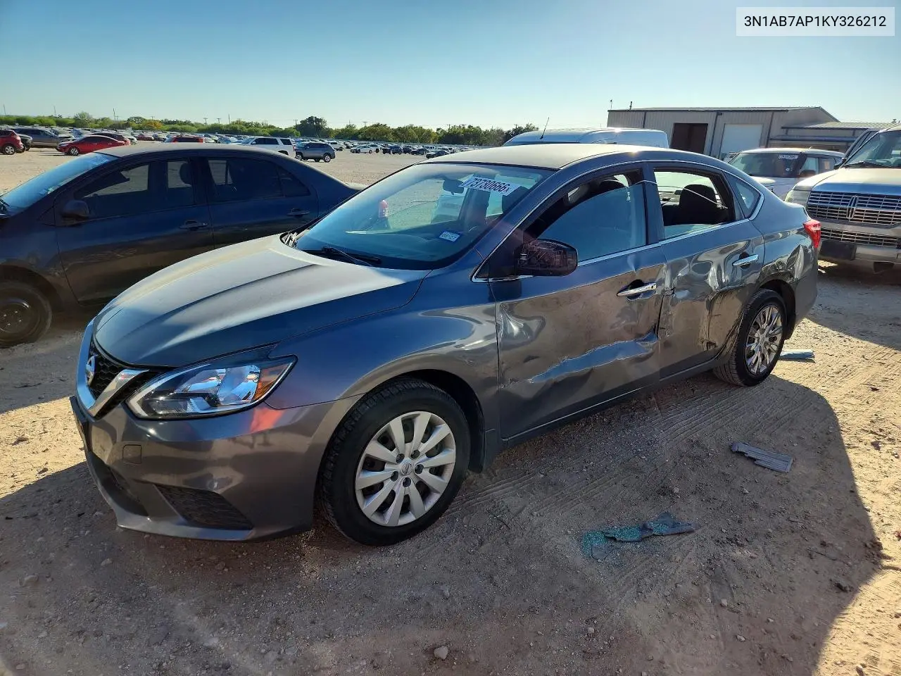 NISSAN SENTRA 2019, VIN 3N1AB7AP1KY326212