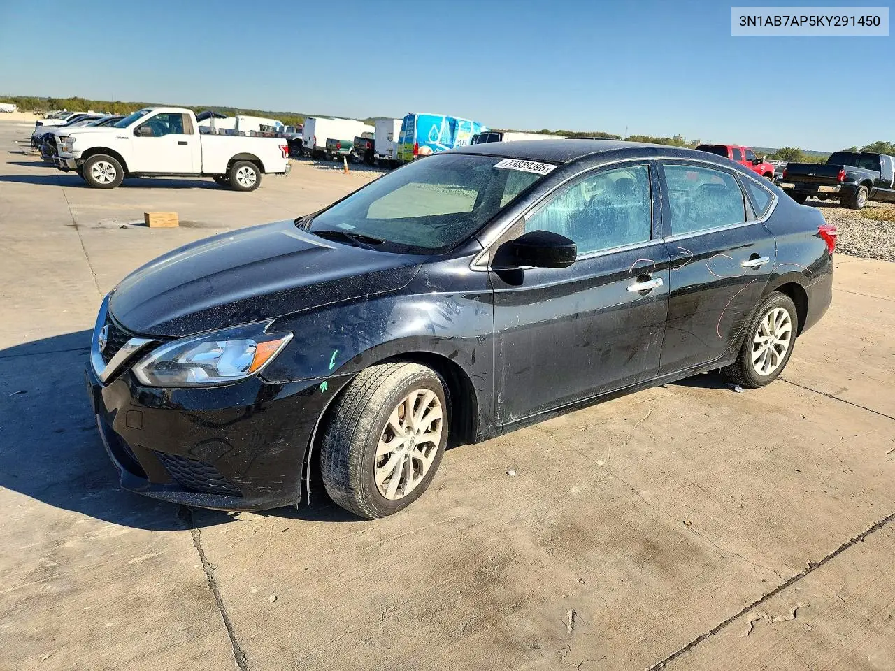 NISSAN SENTRA 2019, VIN 3N1AB7AP5KY291450