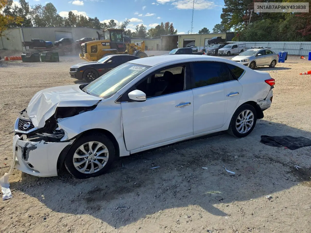 NISSAN SENTRA 2019, VIN 3N1AB7AP8KY433838