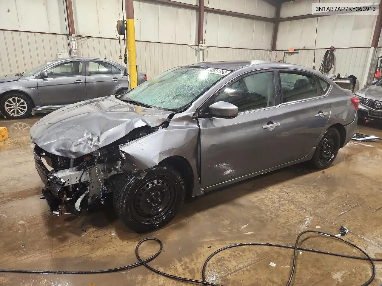 NISSAN SENTRA 2019, VIN 3N1AB7AP7KY363913