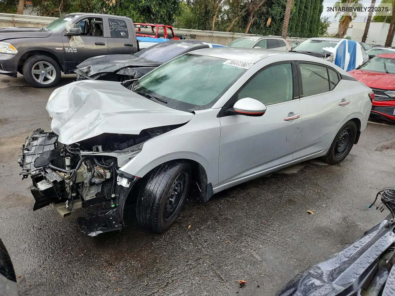NISSAN SENTRA 2020, VIN 3N1AB8BV8LY220375