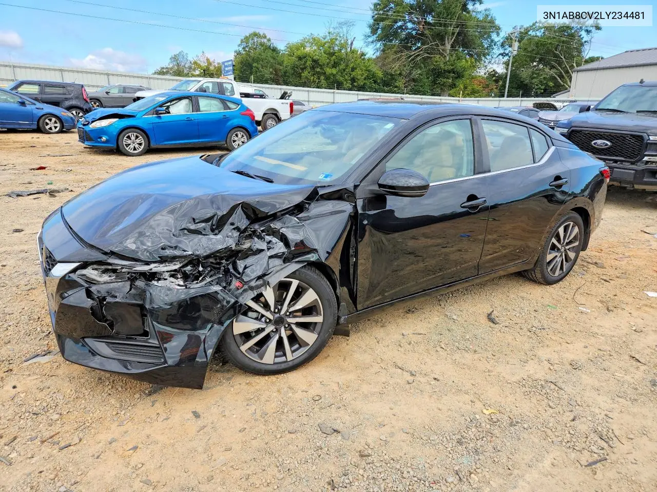 NISSAN SENTRA 2020, VIN 3N1AB8CV2LY234481