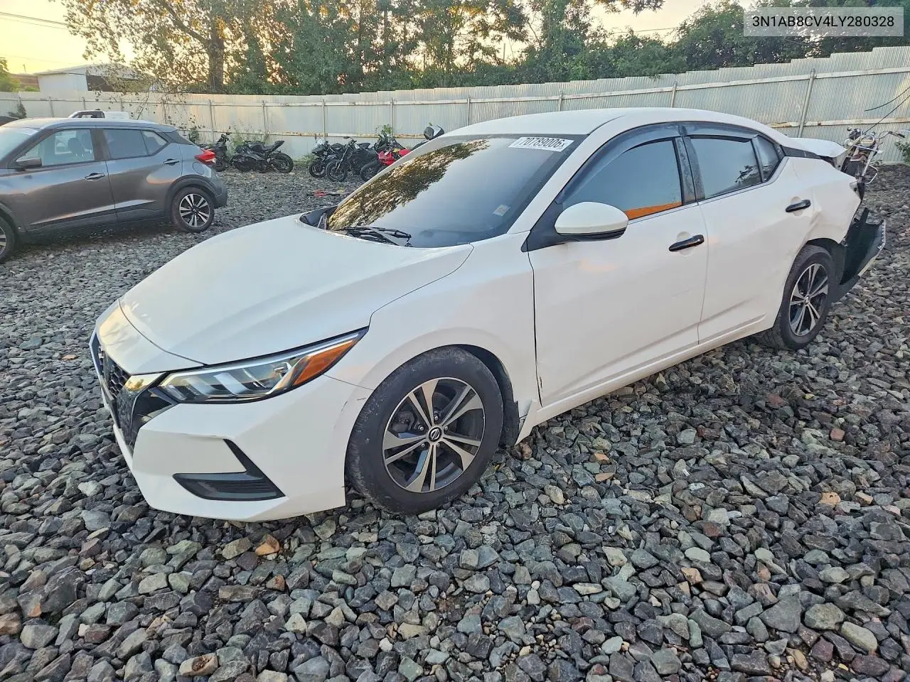 NISSAN SENTRA 2020, VIN 3N1AB8CV4LY280328