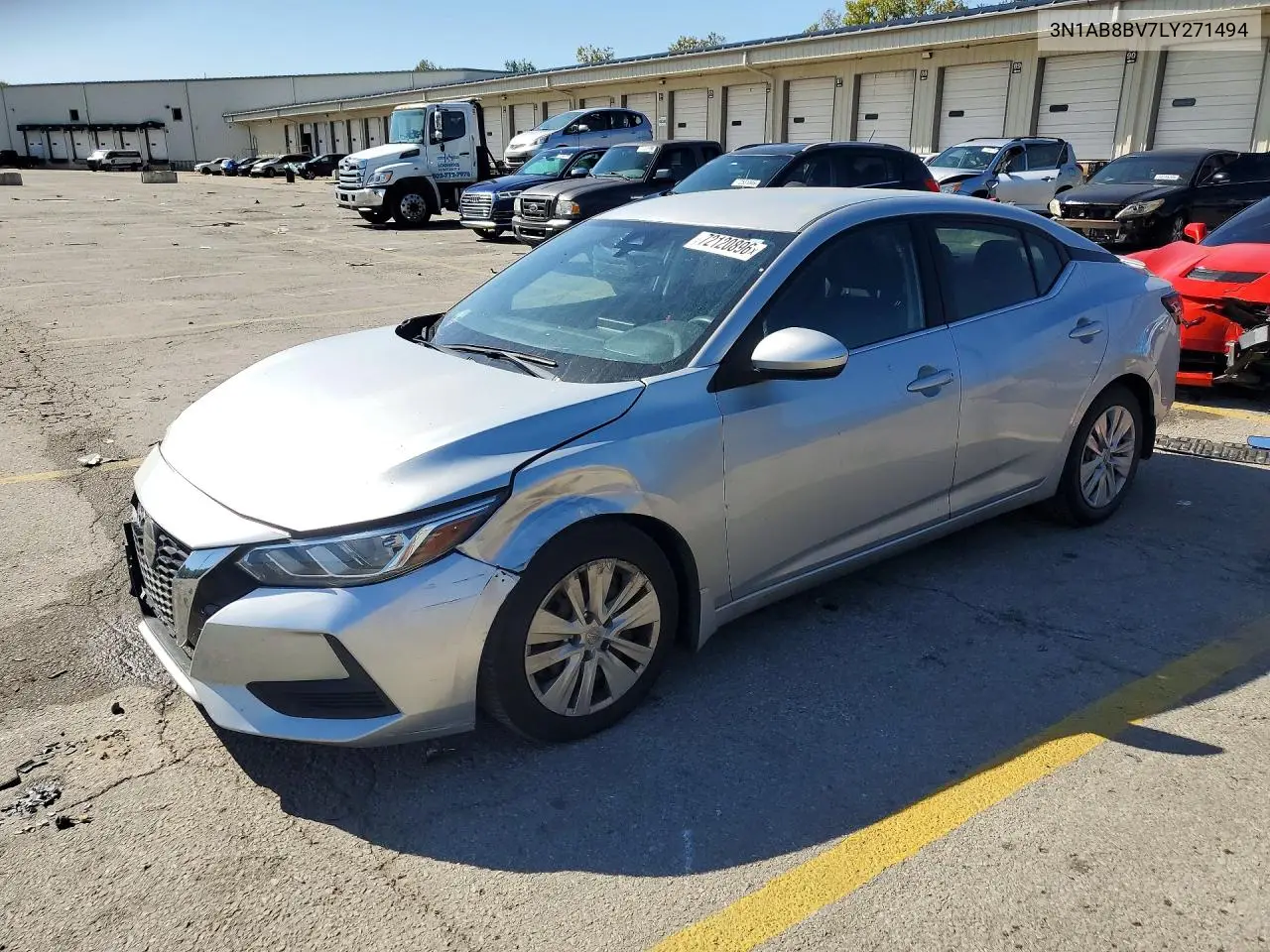 NISSAN SENTRA 2020, VIN 3N1AB8BV7LY271494