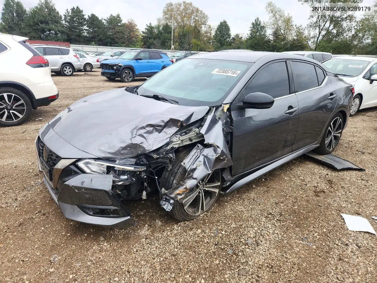 NISSAN SENTRA 2020, VIN 3N1AB8DV5LY289179
