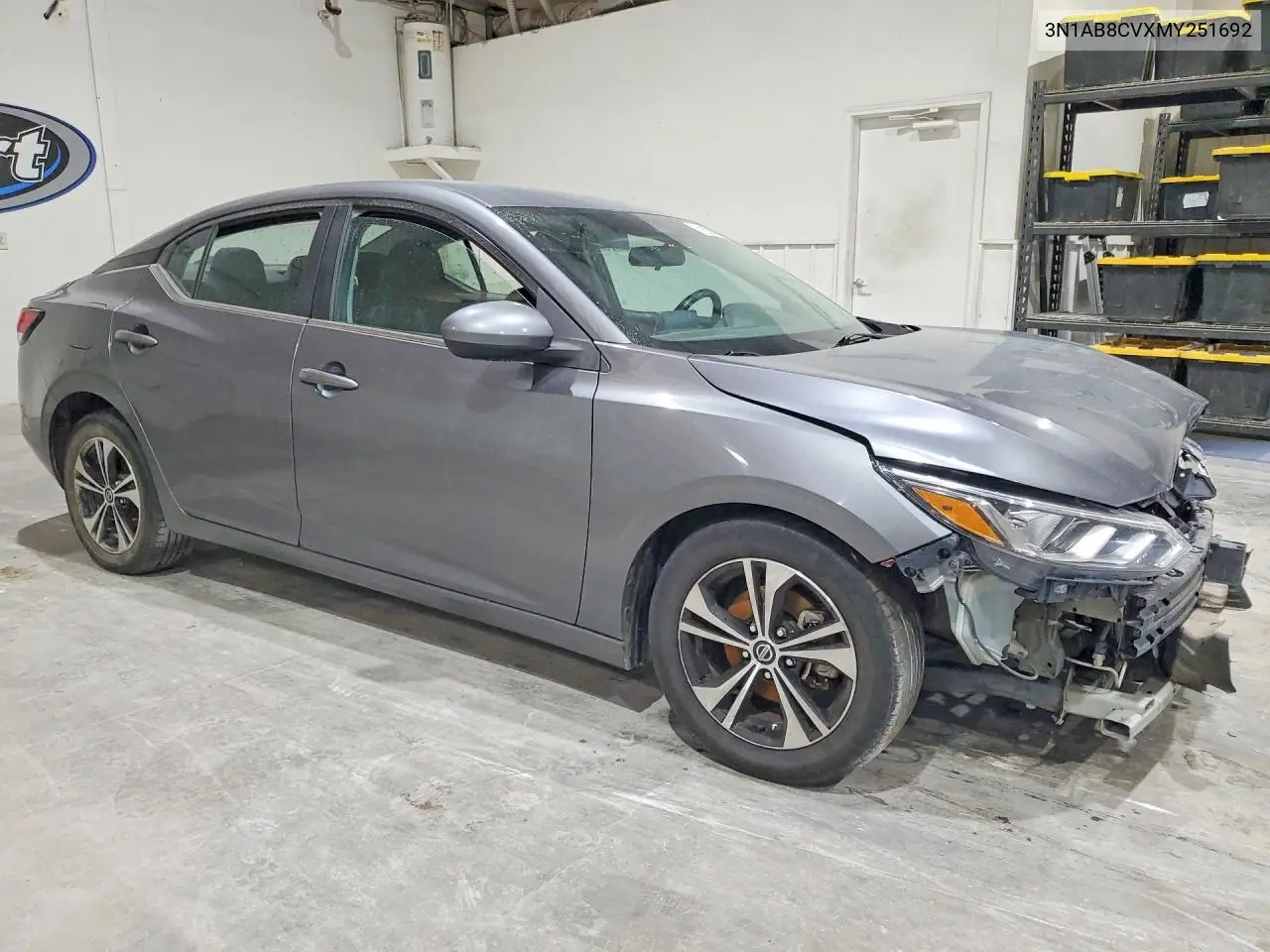 2021 NISSAN SENTRA VIN 3N1AB8CVXMY251692 — фото 4