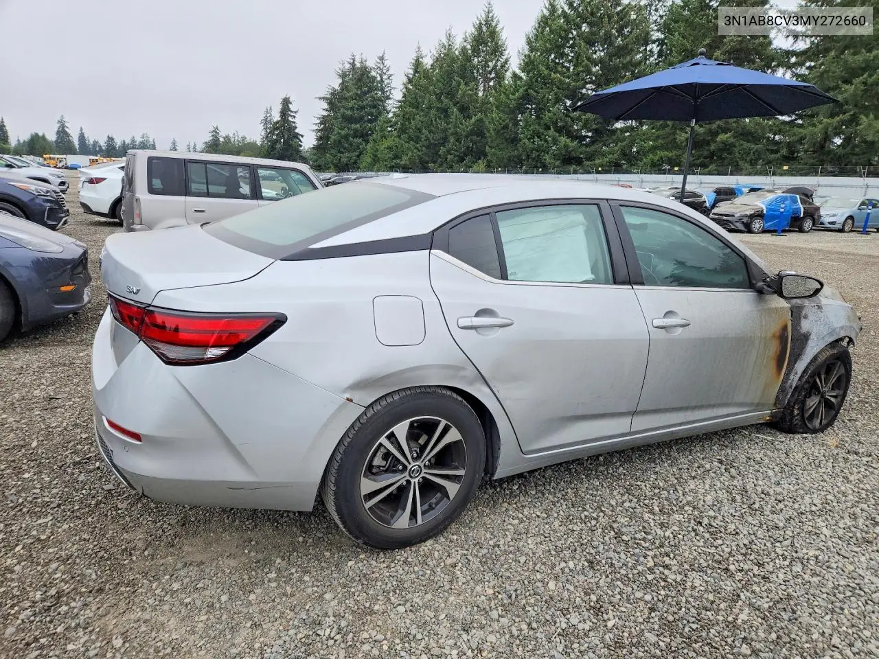 2021 NISSAN SENTRA VIN 3N1AB8CV3MY272660 — фото 3