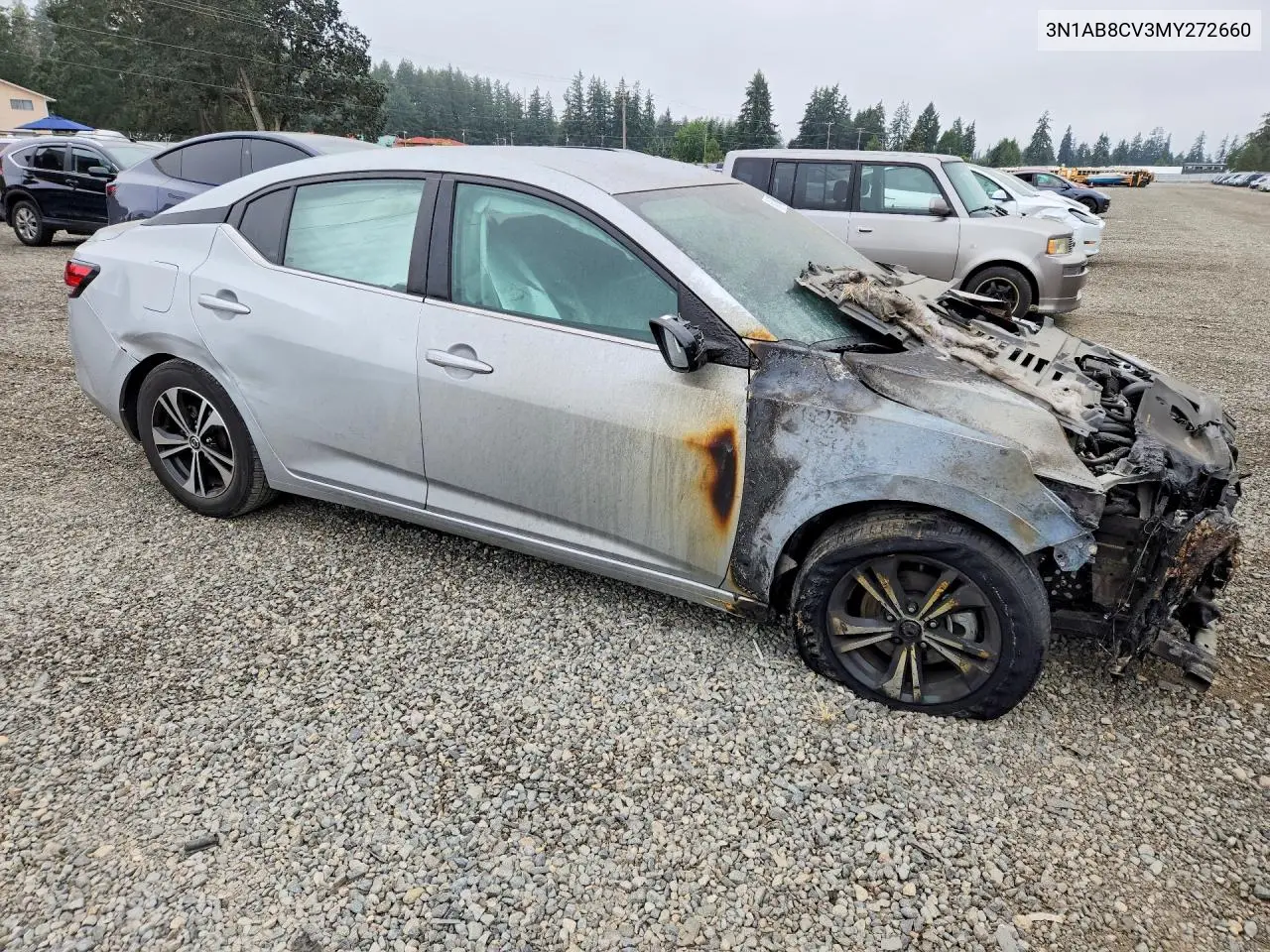 2021 NISSAN SENTRA VIN 3N1AB8CV3MY272660 — фото 4