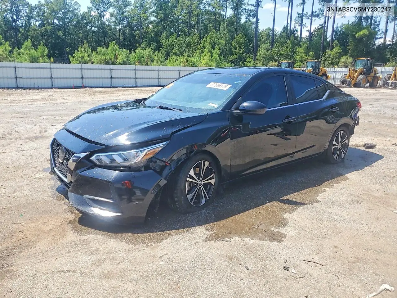 NISSAN SENTRA 2021, VIN 3N1AB8CV5MY230247