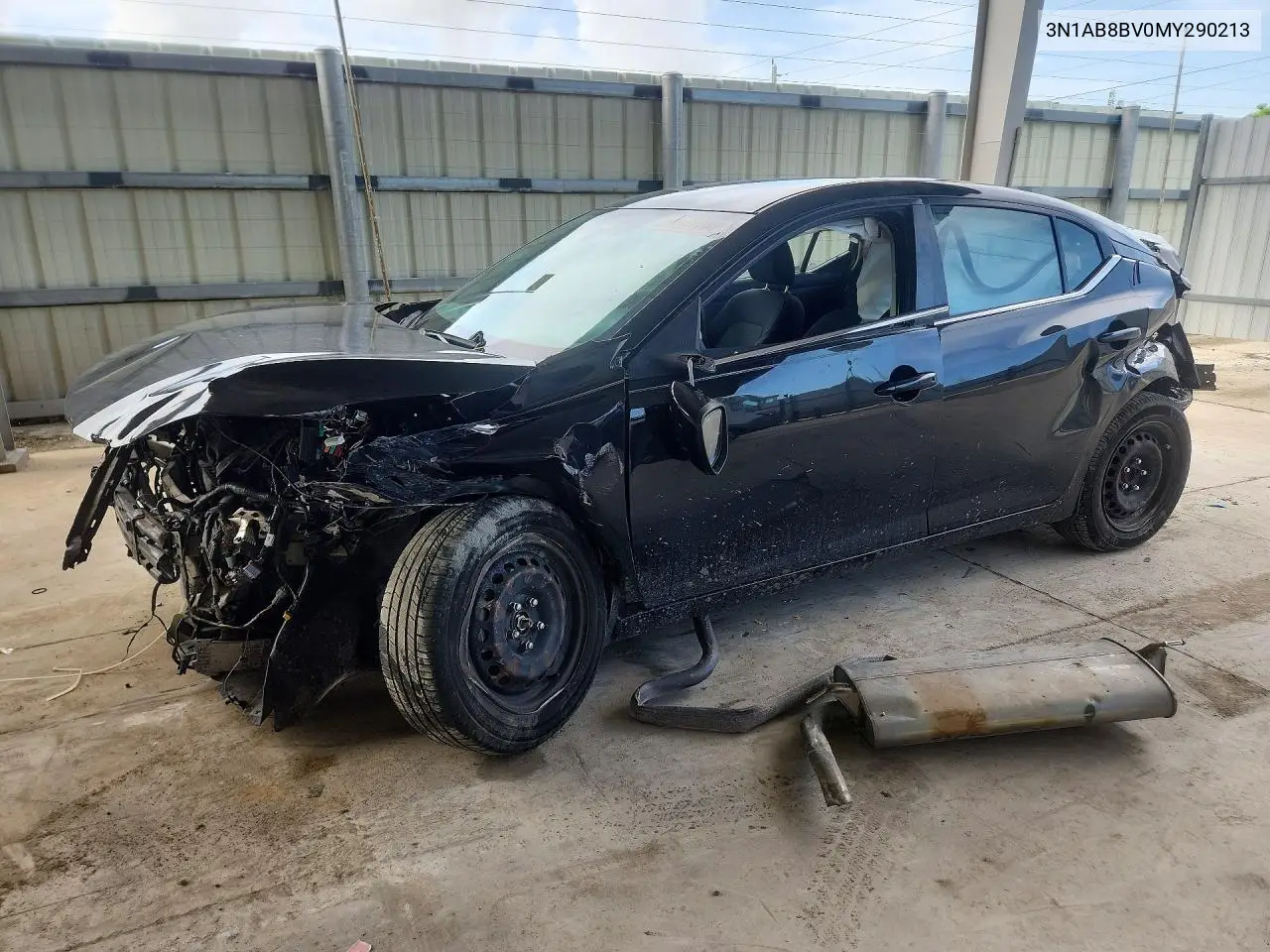 NISSAN SENTRA 2021, VIN 3N1AB8BV0MY290213