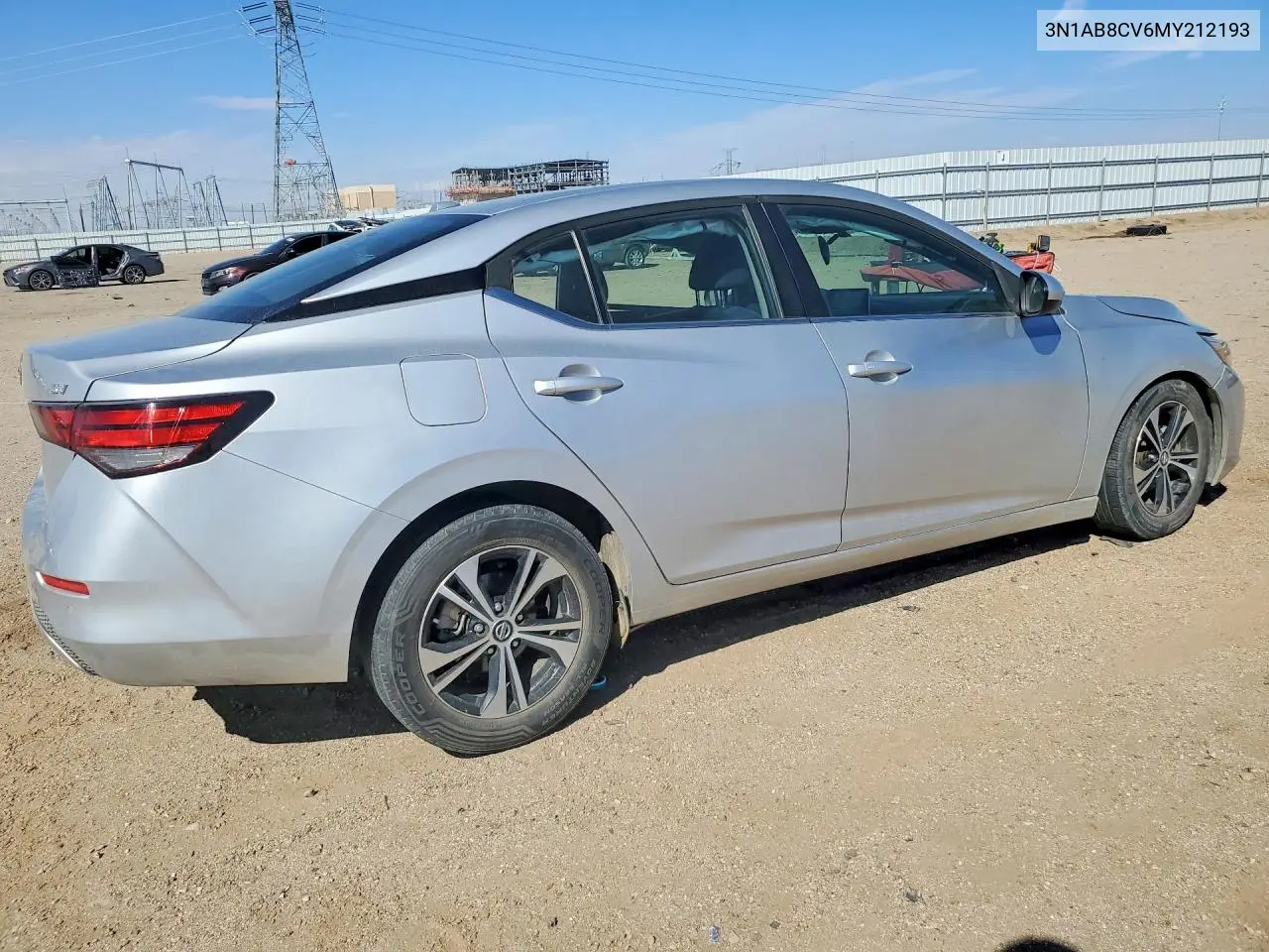 2021 NISSAN SENTRA VIN 3N1AB8CV6MY212193 — фото 3