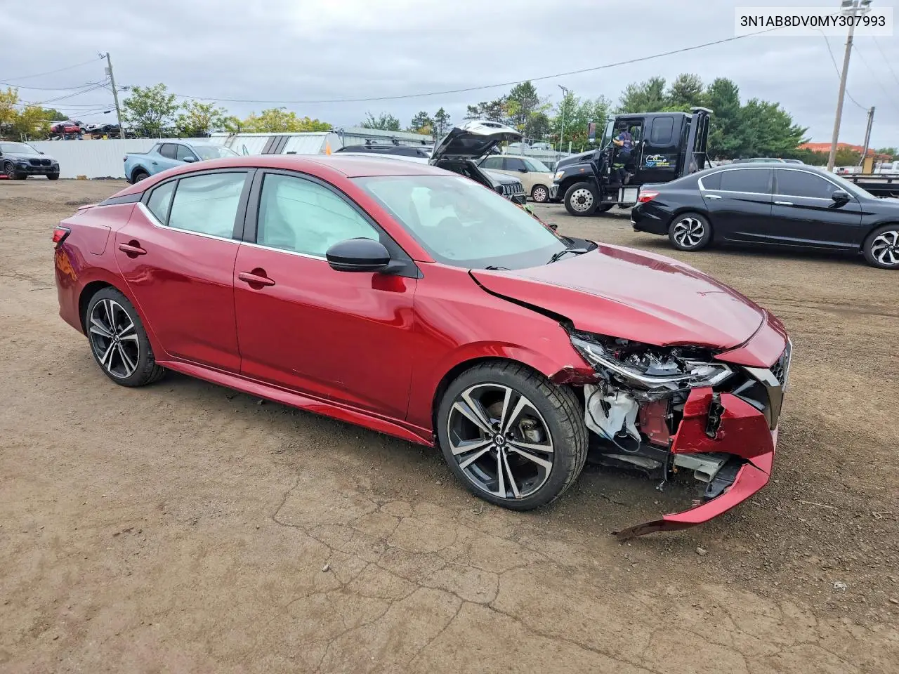 2021 NISSAN SENTRA VIN 3N1AB8DV0MY307993 — фото 4