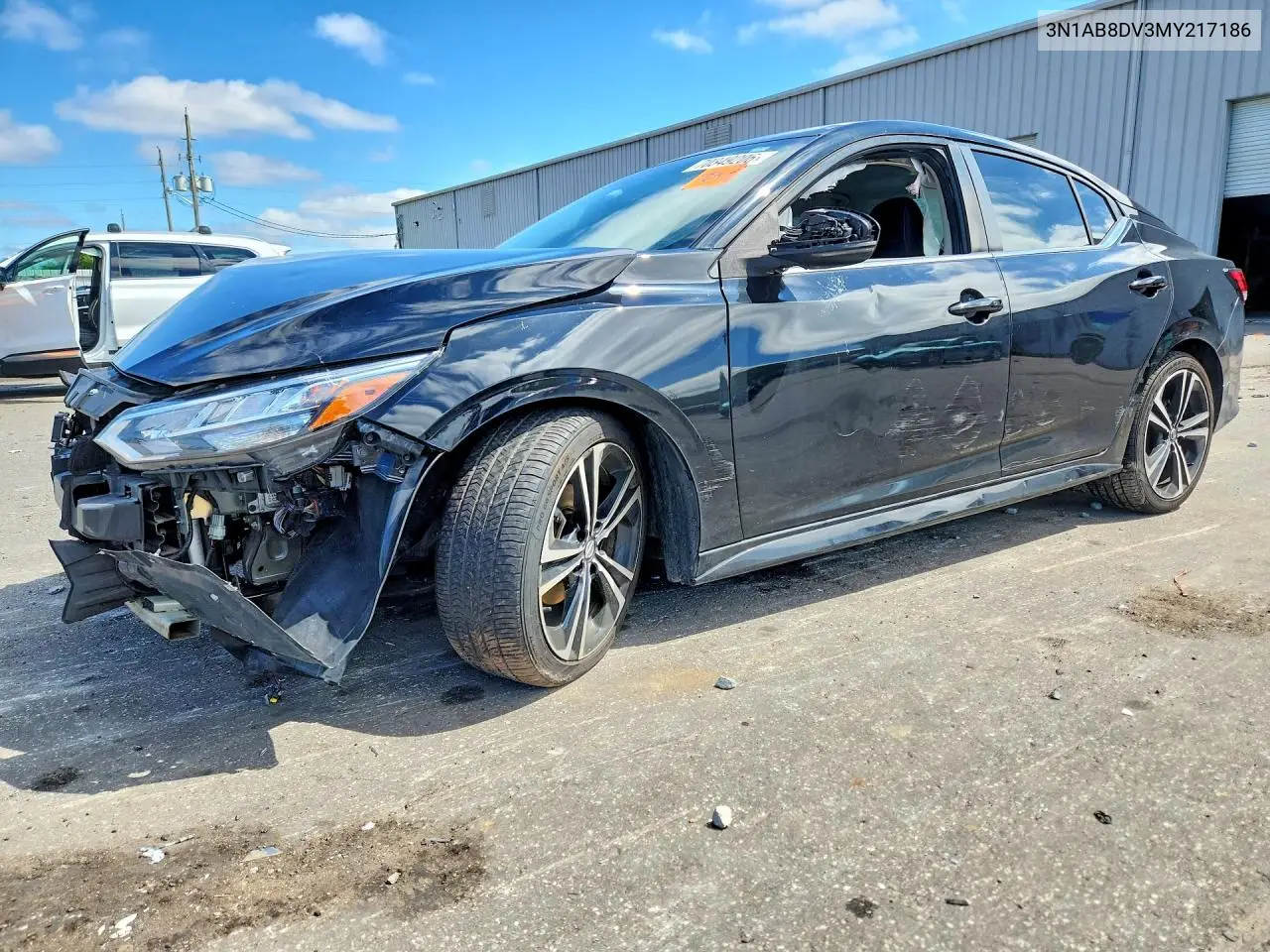 NISSAN SENTRA 2021, VIN 3N1AB8DV3MY217186