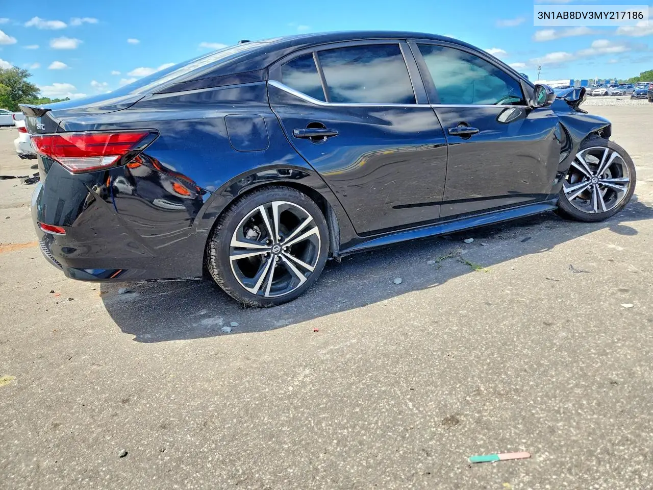 2021 NISSAN SENTRA VIN 3N1AB8DV3MY217186 — фото 3