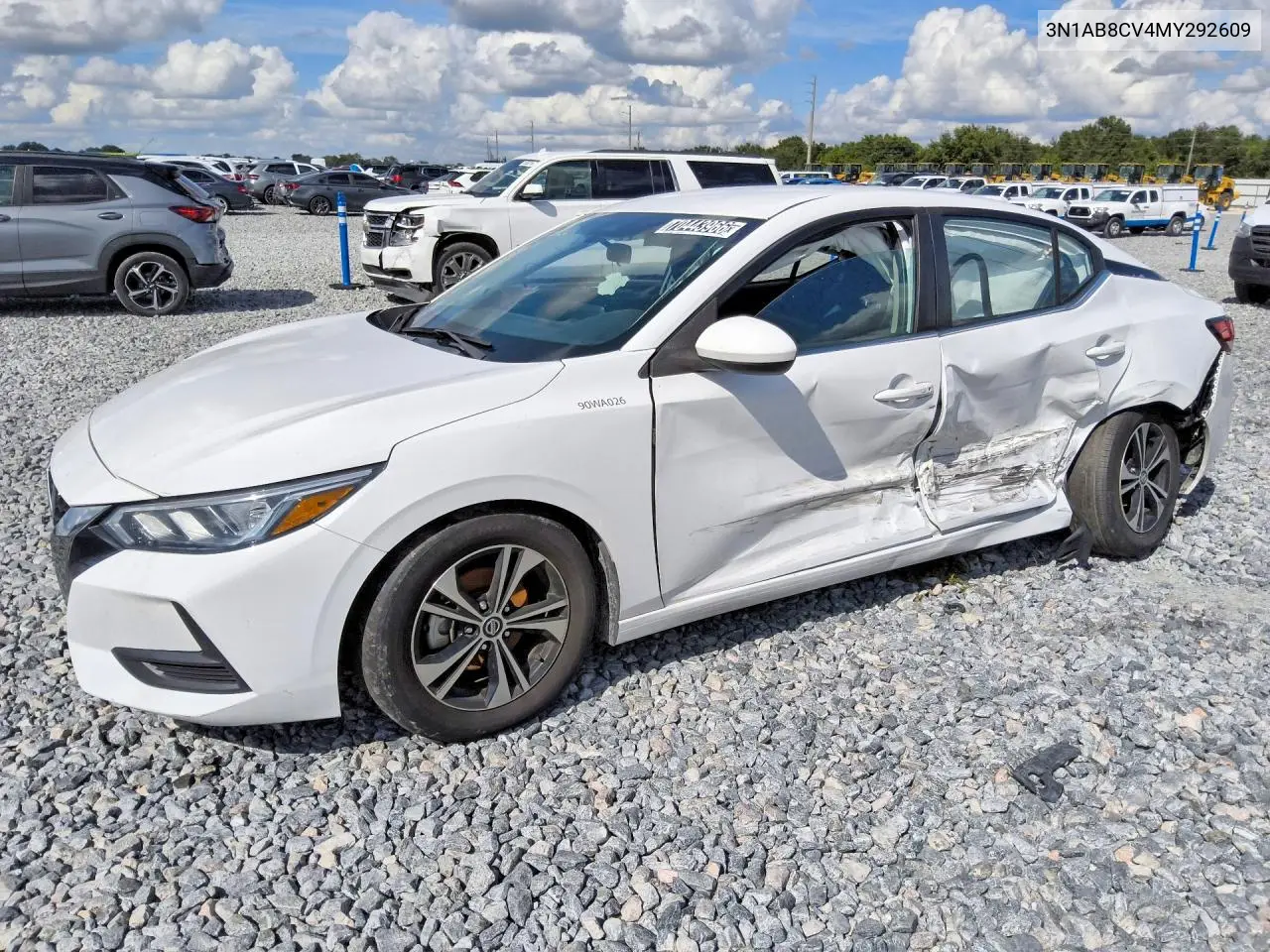 NISSAN SENTRA 2021, VIN 3N1AB8CV4MY292609