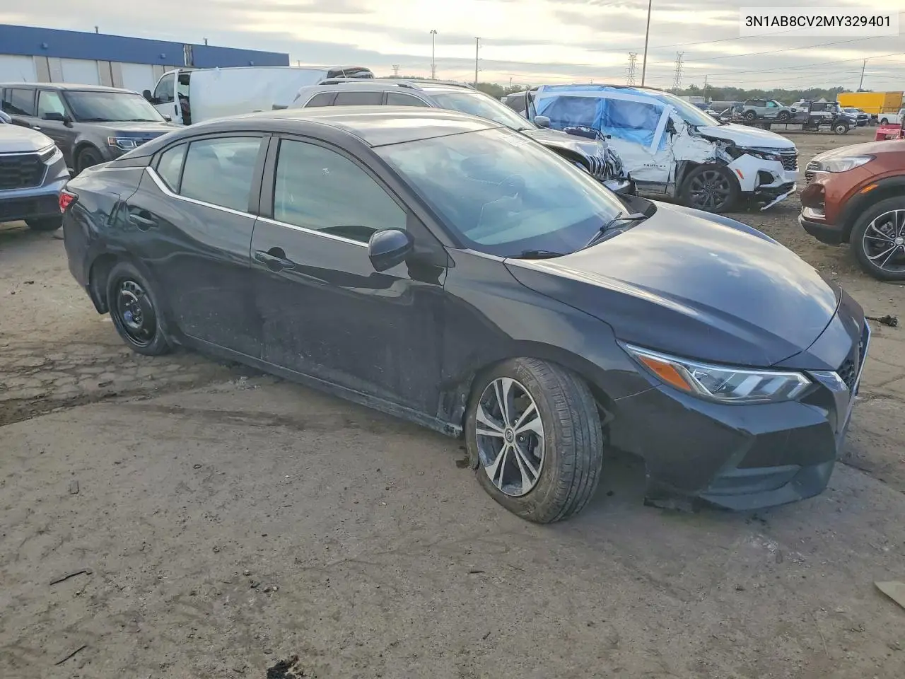 2021 NISSAN SENTRA VIN 3N1AB8CV2MY329401 — фото 4