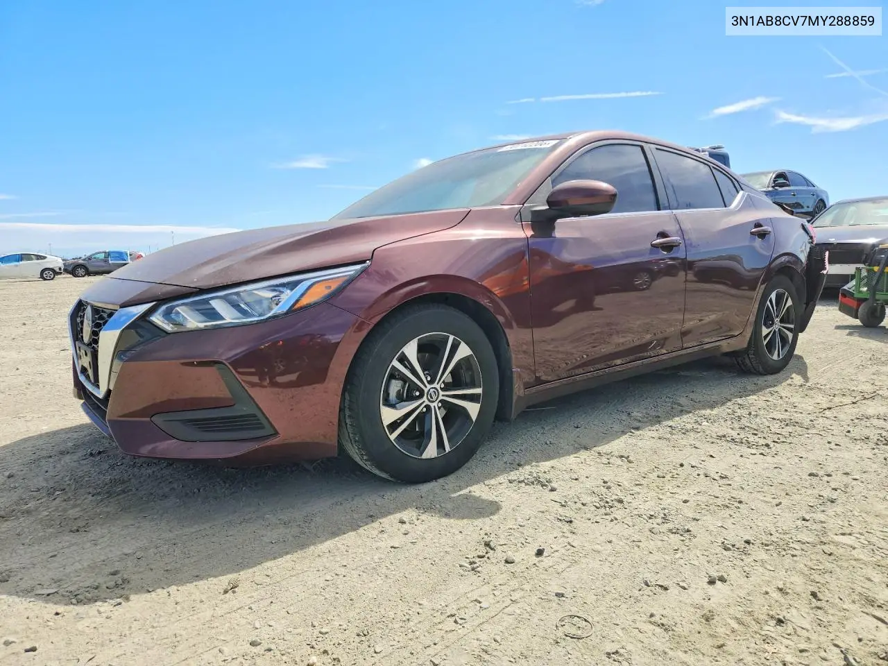 NISSAN SENTRA 2021, VIN 3N1AB8CV7MY288859