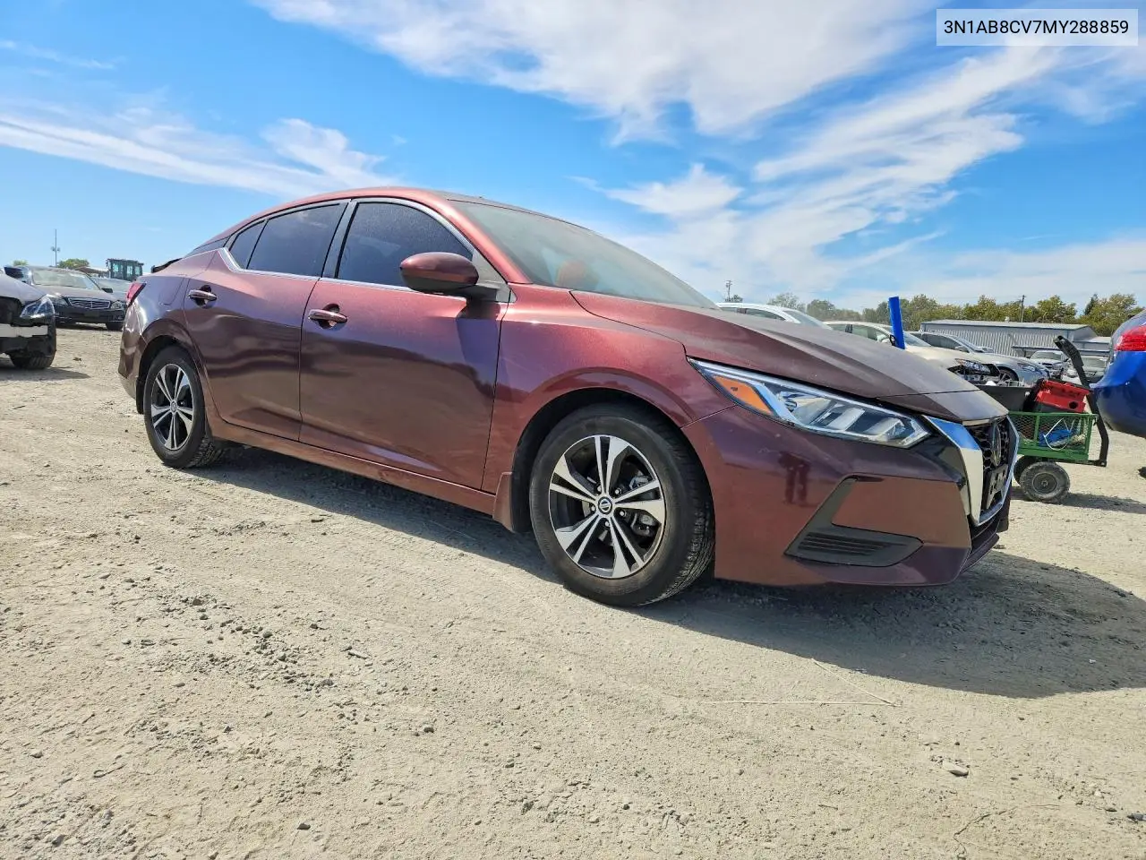 2021 NISSAN SENTRA VIN 3N1AB8CV7MY288859 — фото 4