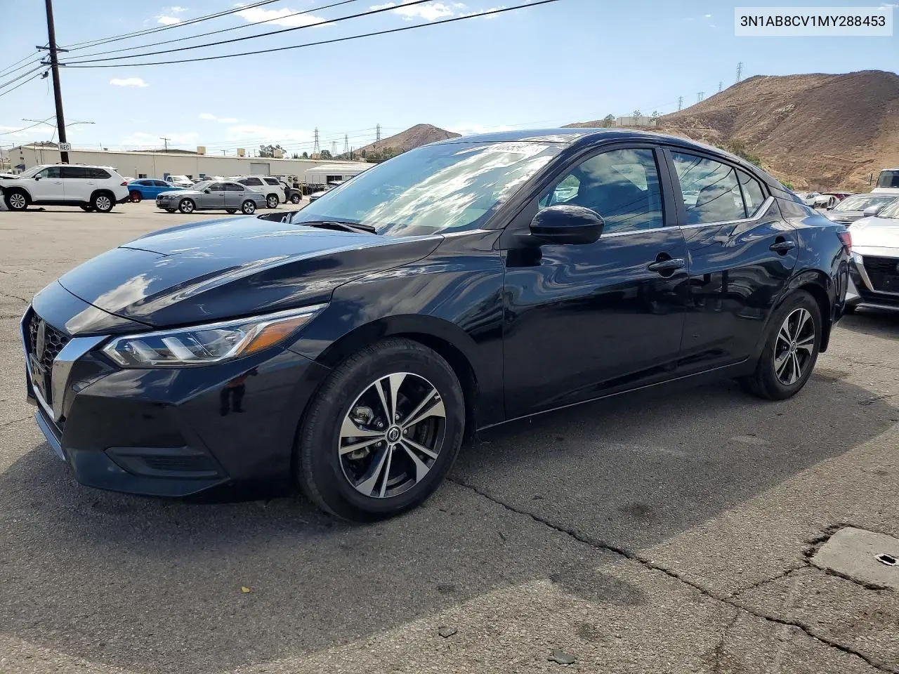 NISSAN SENTRA 2021, VIN 3N1AB8CV1MY288453