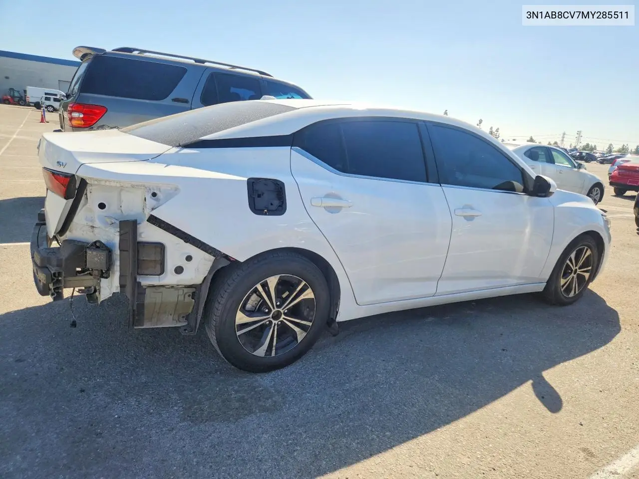 2021 NISSAN SENTRA VIN 3N1AB8CV7MY285511 — фото 3