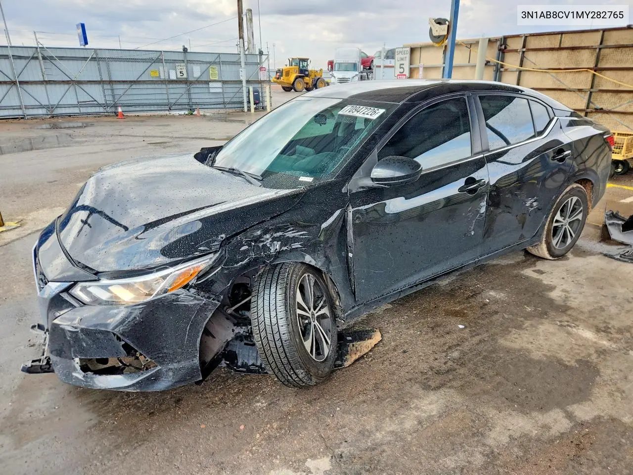 NISSAN SENTRA 2021, VIN 3N1AB8CV1MY282765