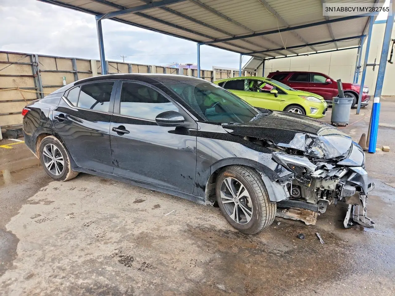 2021 NISSAN SENTRA VIN 3N1AB8CV1MY282765 — фото 4