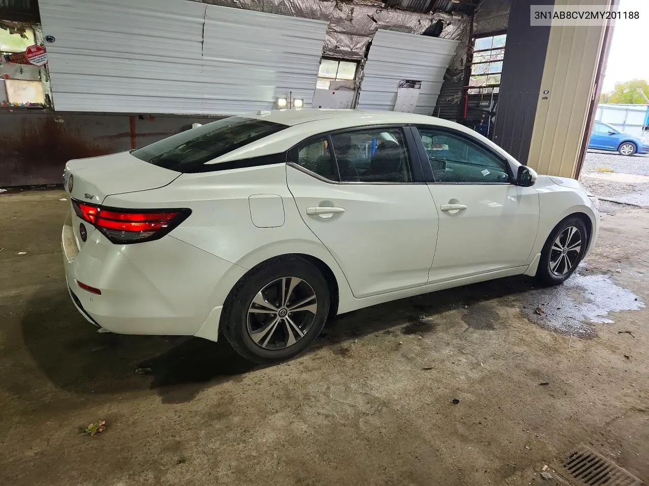 2021 NISSAN SENTRA VIN 3N1AB8CV2MY201188 — фото 3