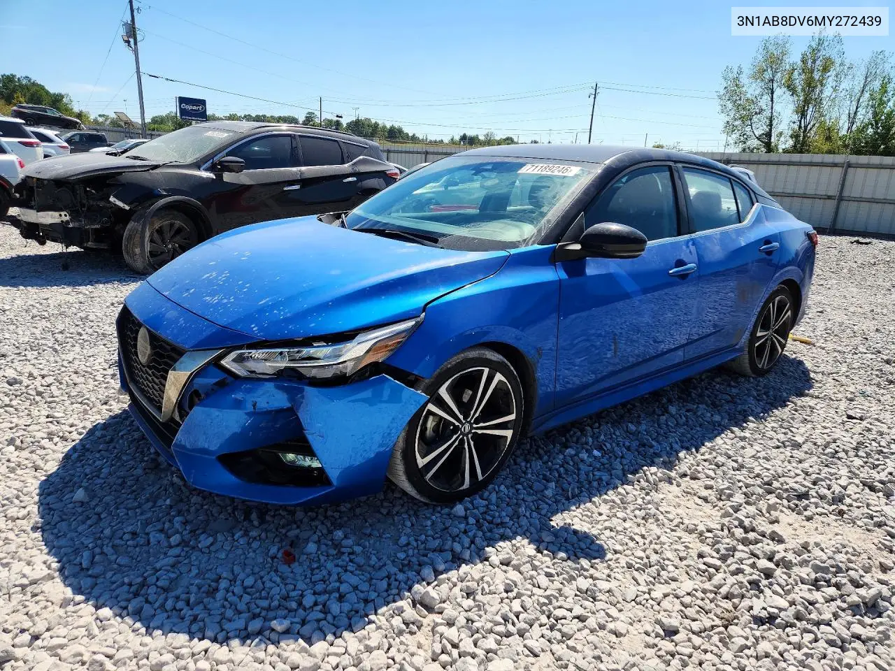 NISSAN SENTRA 2021, VIN 3N1AB8DV6MY272439