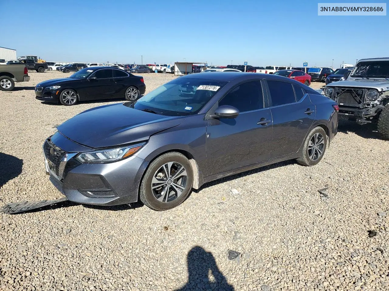 NISSAN SENTRA 2021, VIN 3N1AB8CV6MY328686