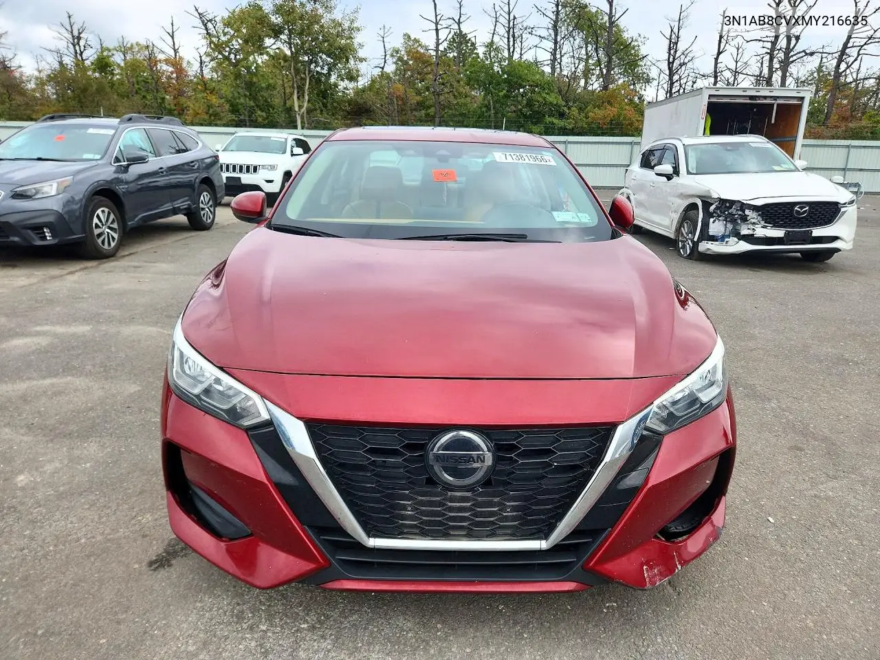 2021 NISSAN SENTRA VIN 3N1AB8CVXMY216635 — фото 5