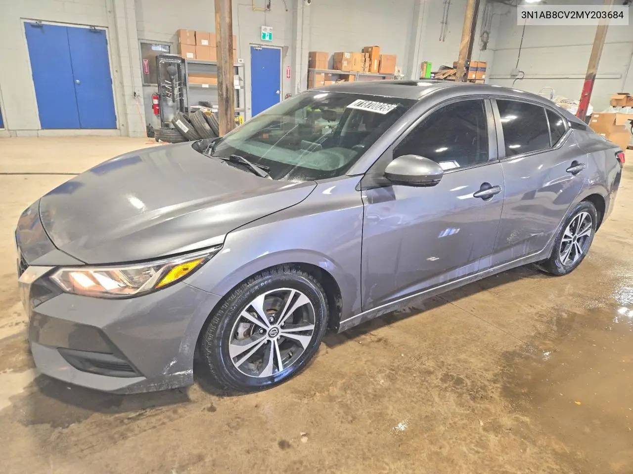 NISSAN SENTRA 2021, VIN 3N1AB8CV2MY203684