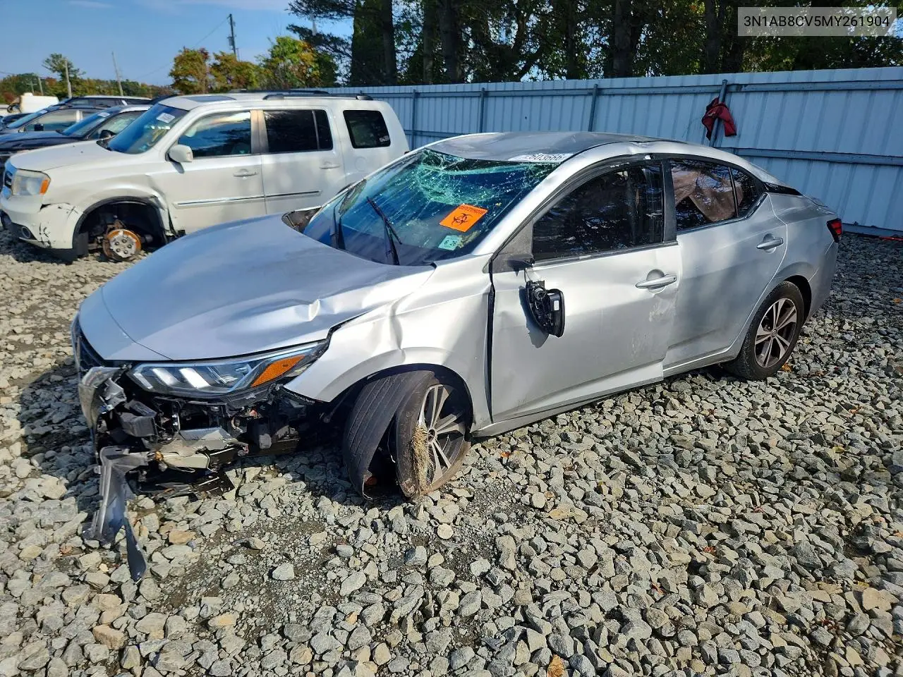 NISSAN SENTRA 2021, VIN 3N1AB8CV5MY261904