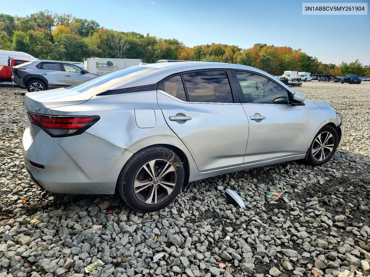 2021 NISSAN SENTRA VIN 3N1AB8CV5MY261904 — фото 3