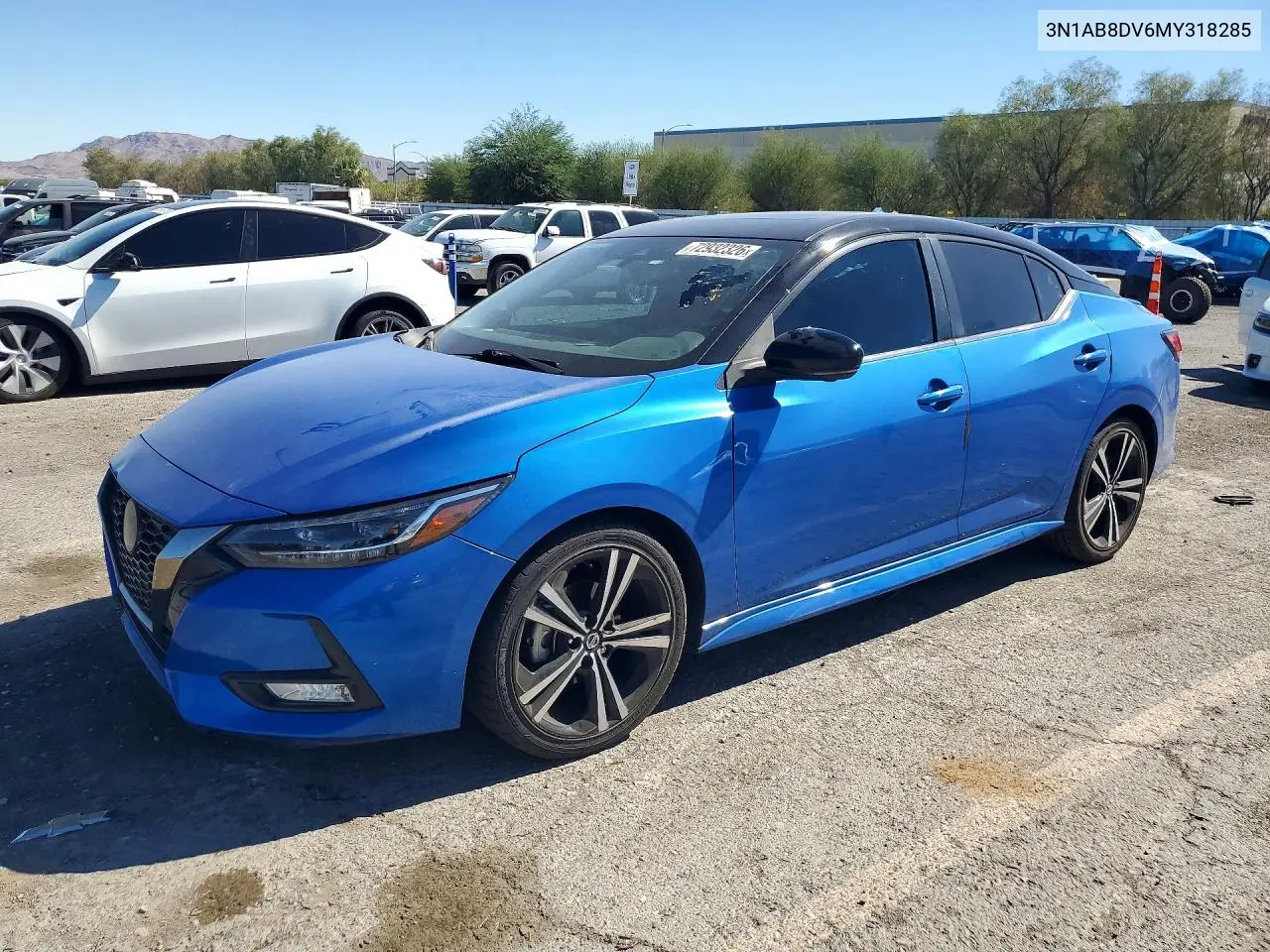 NISSAN SENTRA 2021, VIN 3N1AB8DV6MY318285