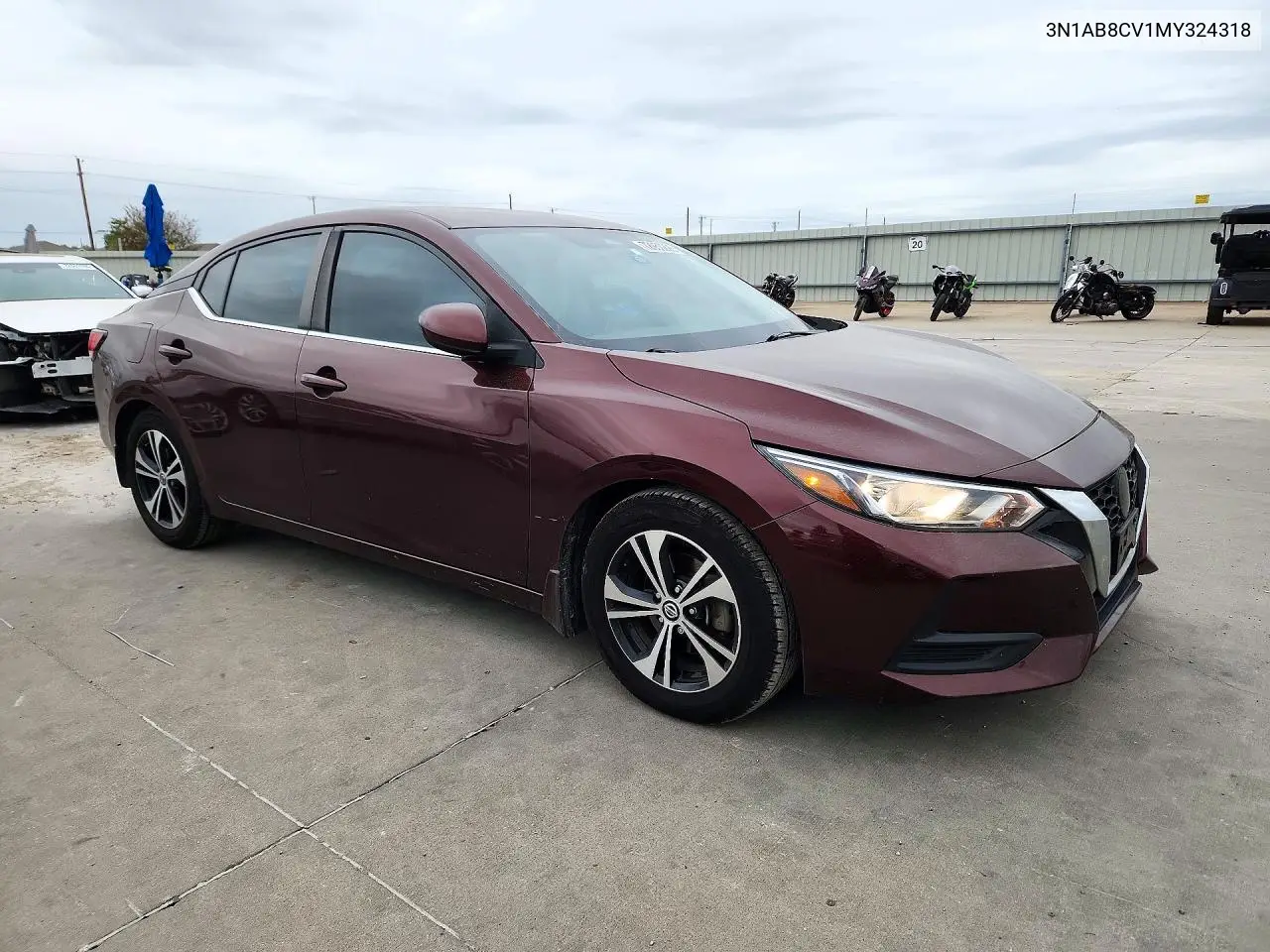2021 NISSAN SENTRA VIN 3N1AB8CV1MY324318 — фото 4