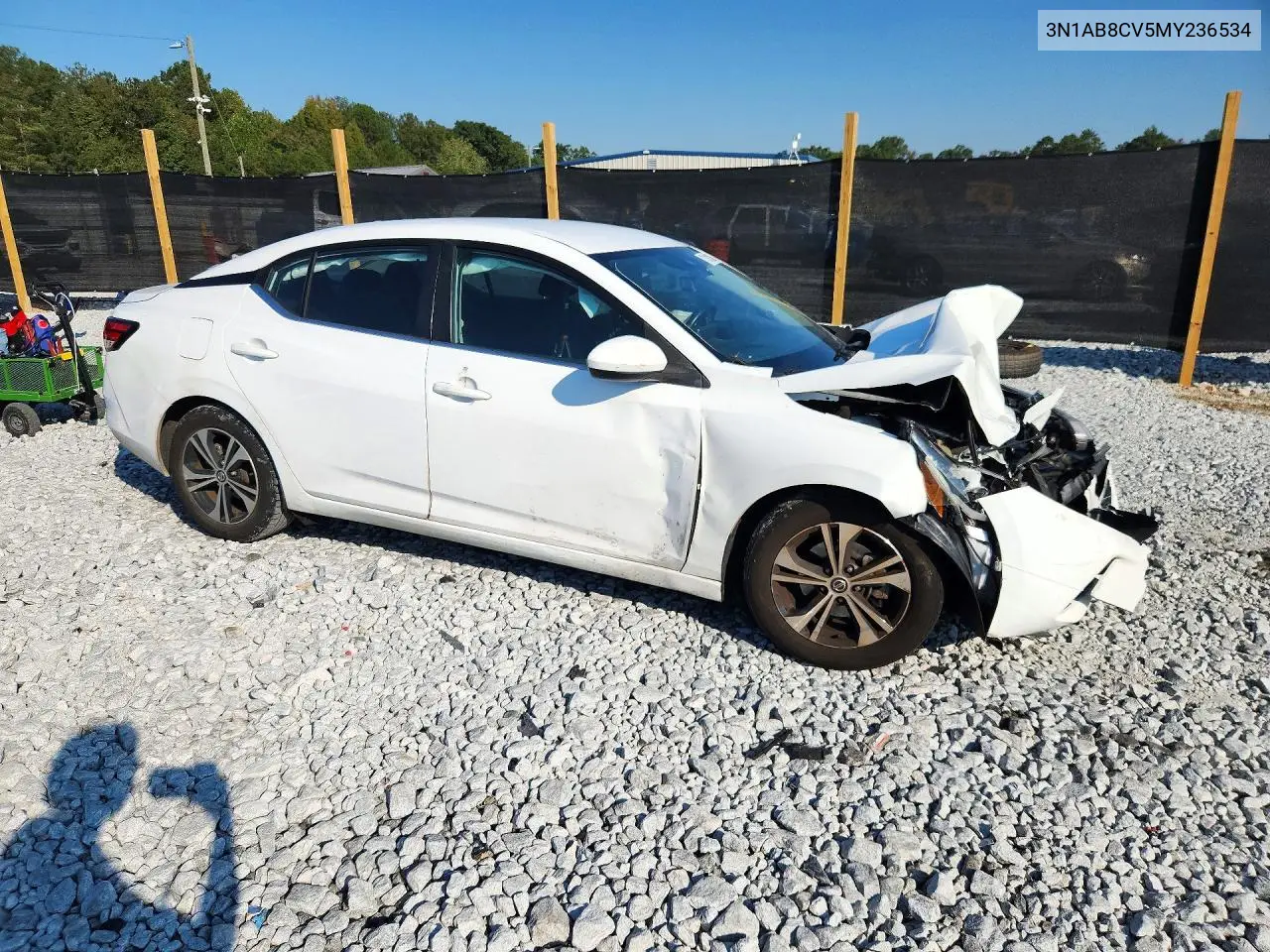 2021 NISSAN SENTRA VIN 3N1AB8CV5MY236534 — фото 4